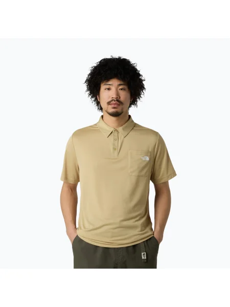 Tricou polo pentru bărbați The North Face New Tanken Polo stone khaki