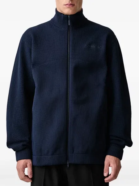 Decupat geacă Adidas cu glugă cu model piele de șarpe alb