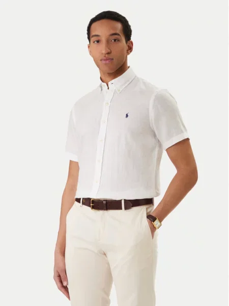 Polo Ralph Lauren Πουκάμισο Custom Fit λευκό