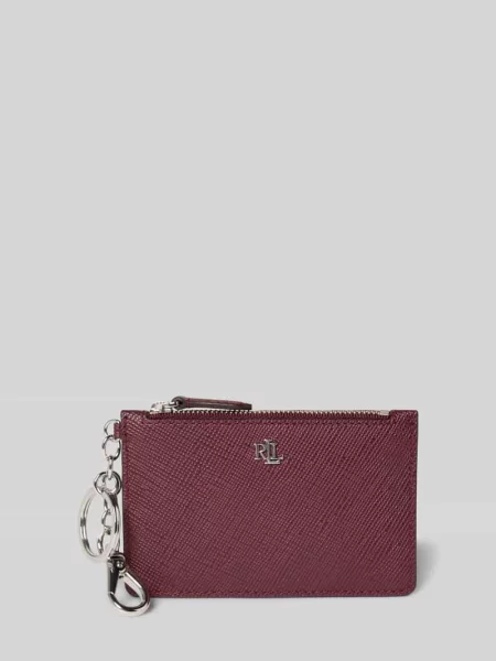 Lauren Ralph Lauren portfel skórzany bordowy brązowy