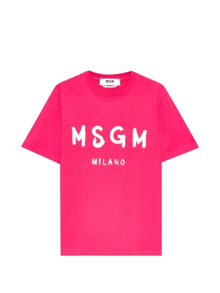 Tričko Msgm s potiskem růžové