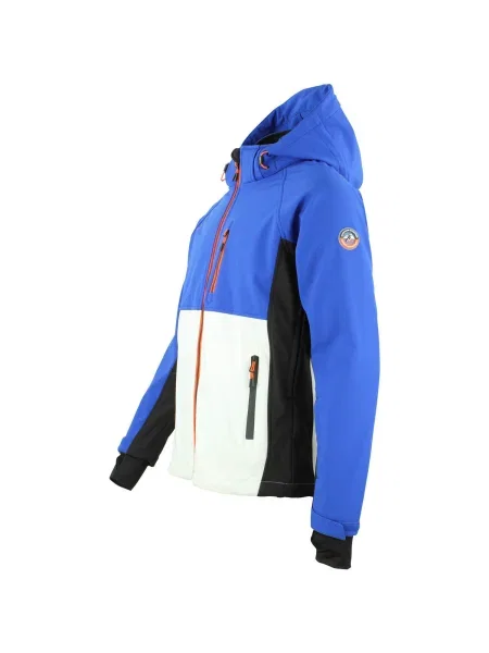 Geacă Peak Mountain softshell albastru