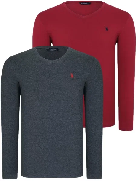 Vesta Dewberry s V-izrezom siva