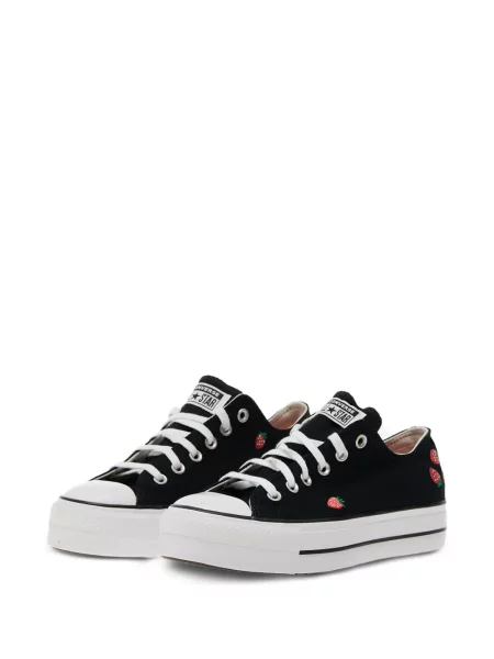 Kožené běžecké běžecké boty Converse Chuck 70 na platformě růžové