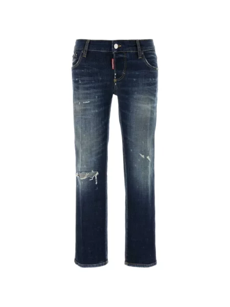 Blugi Dsquared2 zdrențuiți albastru