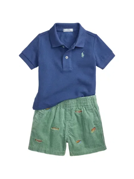 Koszulka polo dziecięca Polo Ralph Lauren niebieska