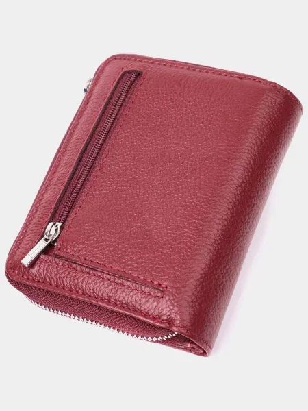 ST Leather Accessories Гаманець Шкіра бордовий