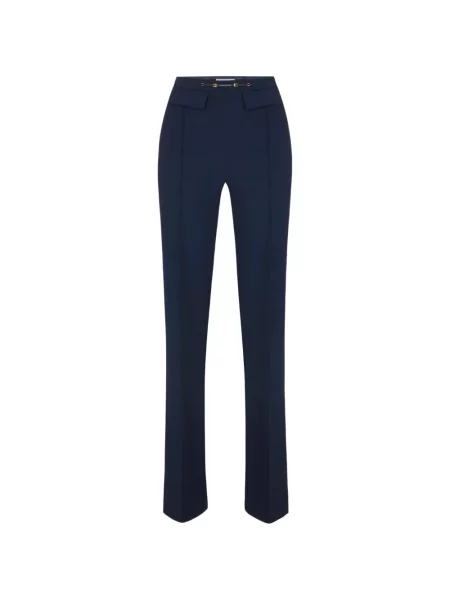 Pantaloni Elisabetta Franchi stretch albastru