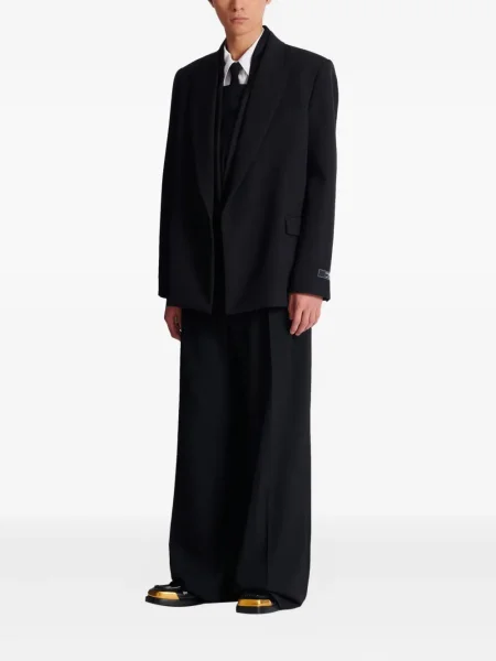 Sacou Balmain de lână negru