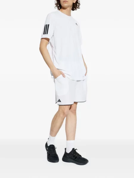 Τένις φόρεμα Adidas με λαιμόκοψη v με αυτόγραφο μαύρο
