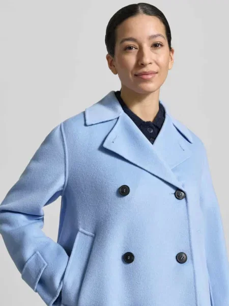 Płaszcz wełniany o kroju loose fit z mieszanki żywej wełny model „FANTINO” Weekend Max Mara