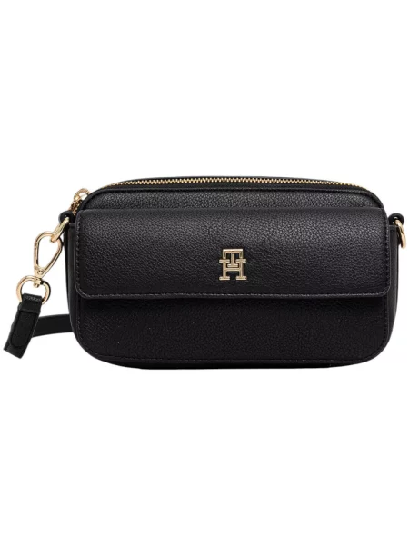 TOMMY HILFIGER Geantă de umăr negru