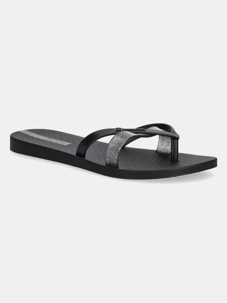 Джапанки Ipanema KIREI CHIC F с равна подметка черно