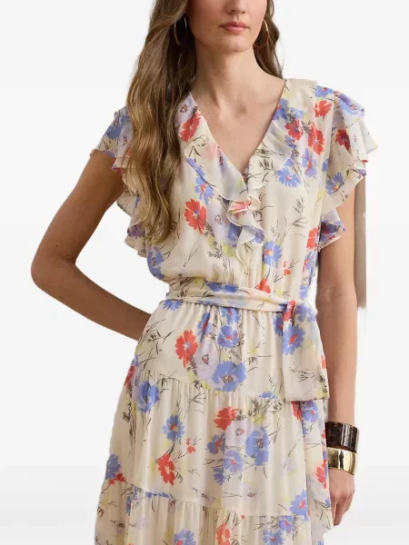 Rochie Lauren Ralph Lauren cu model floral cu imagine