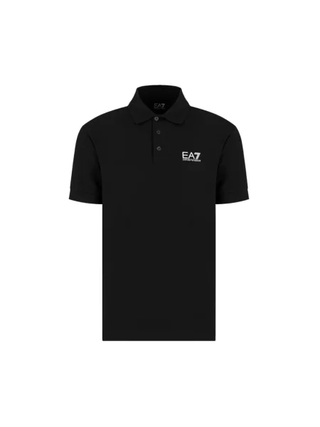 Emporio Armani polo z nadrukiem czarny