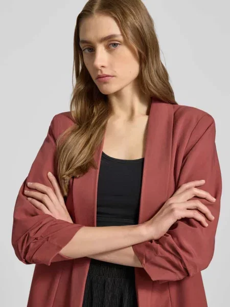 Długi żakiet o kroju regular fit z dodatkiem model ‘BOSELLA’ Pieces