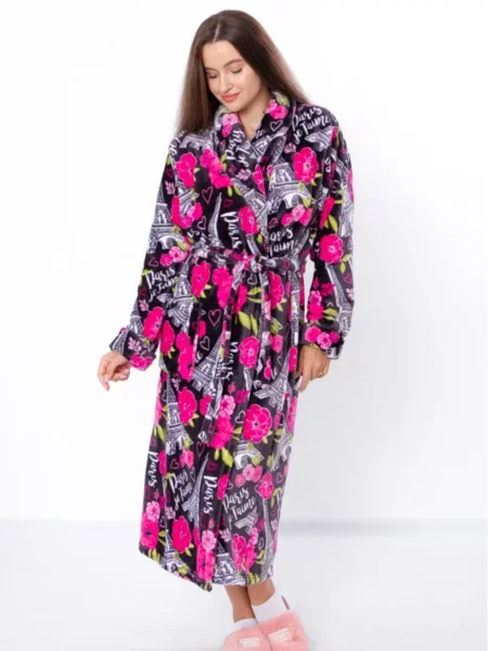 Халат Носи своє текстиль/поліестер сірий