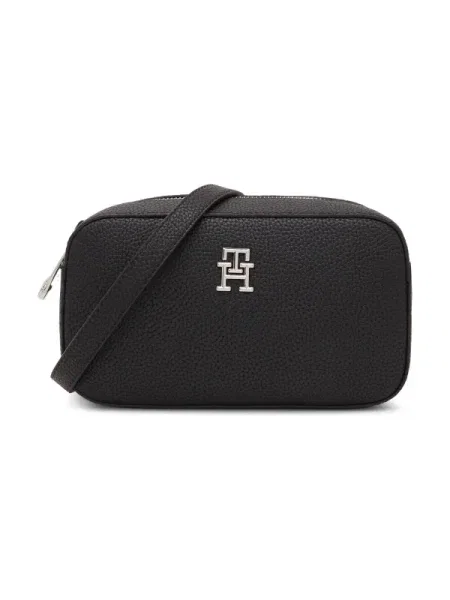 Táska Tommy Hilfiger Th Emblem Camera Bag fekete
