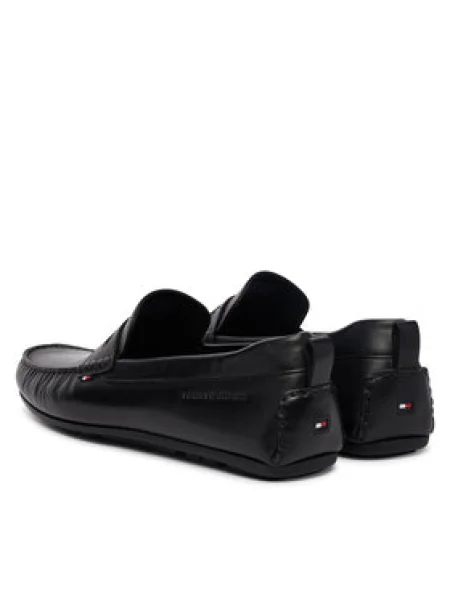 Tommy Hilfiger Mokasíny Core Hilfiger Leather Driver čierna