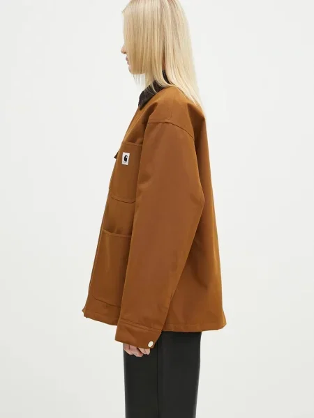 Πουκάμισο μπουφάν Carhartt WIP Clapton Jacket καφέ