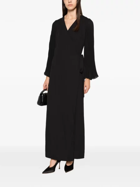 Rochie maxi Philia Loft cu decolteu în V negru