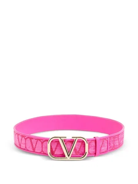 Curea Valentino Garavani din piele roz
