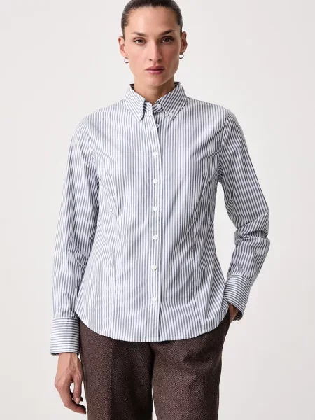 Levi's cămașă de damă din cu SLIM POPLIN albastru