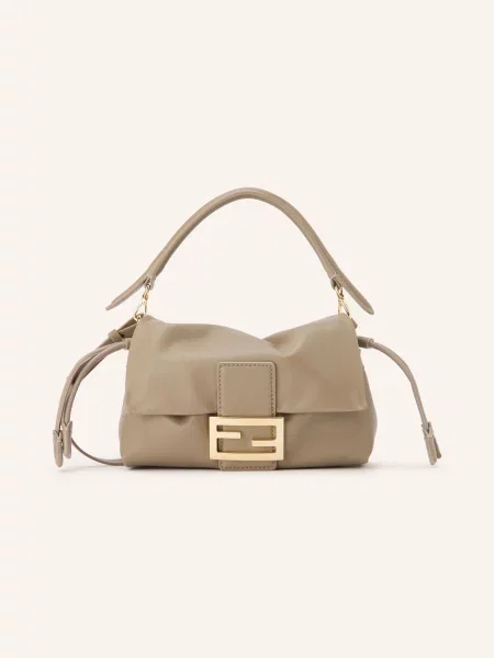 Fendi Torebka Baguette Soft Small beige beżowa