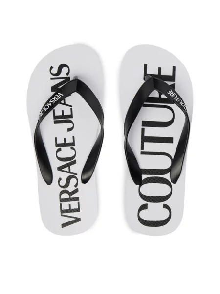 Șlapi Versace Jeans Couture alb