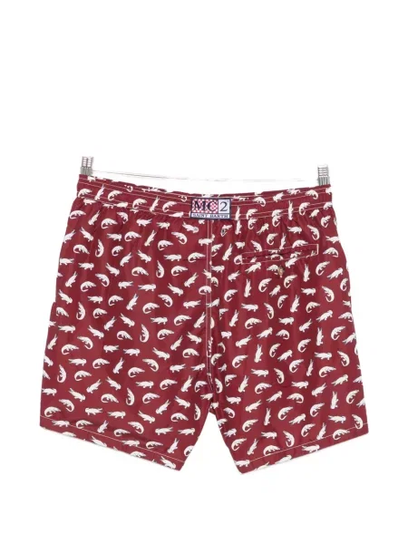 Slip de baie Mc2 Saint Barth cu imagine cu cordon roșu