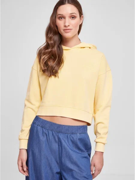 Urban Classics Mikina světle žlutá
