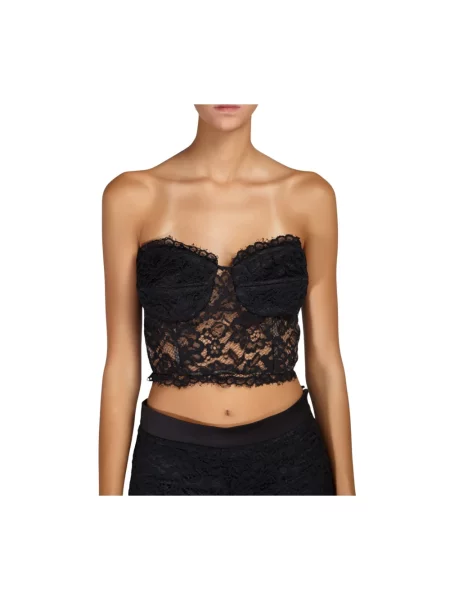 Top Doris S elegancki o krotszym kroju czarny