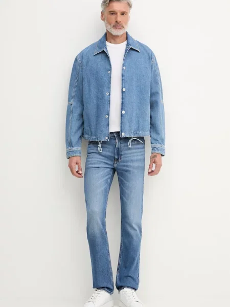 Calvin Klein slim kavbojke modra