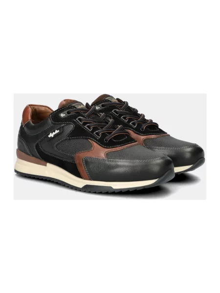 Sneakersy Australian skórzane eleganckie czarne