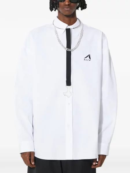 Риза 1017 Alyx 9sm бродирана бяло