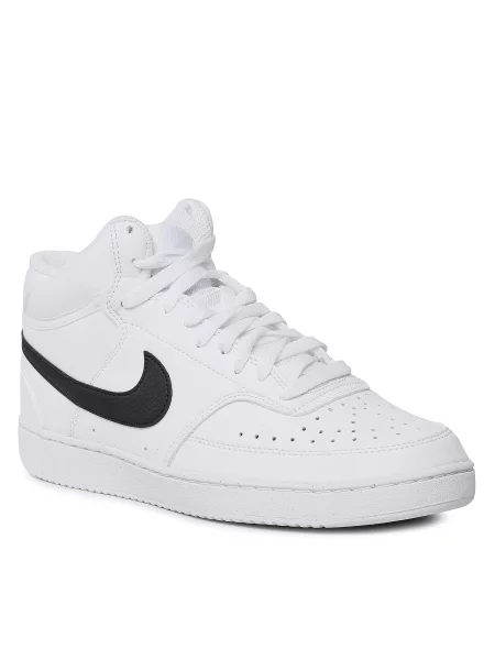 Batai Nike Court Vision Mid Nn White/Black/White balta