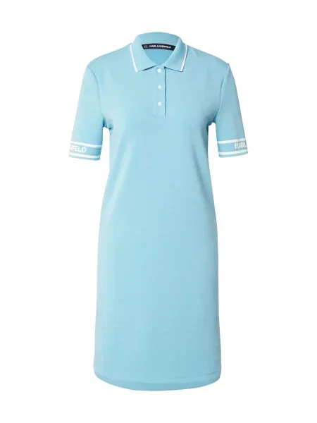 Karl Lagerfeld Rochie tip bluză turcoaz alb
