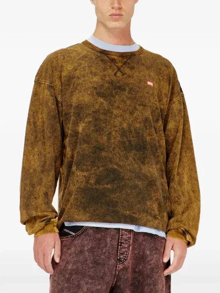 Lung tricou Diesel maro