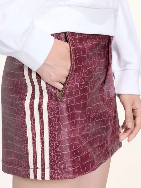 Adidas Originals Spódnica Pleather O Wyglądzie Skóry rot biała