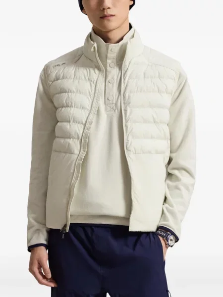 Matlasat vestă Rlx Ralph Lauren alb