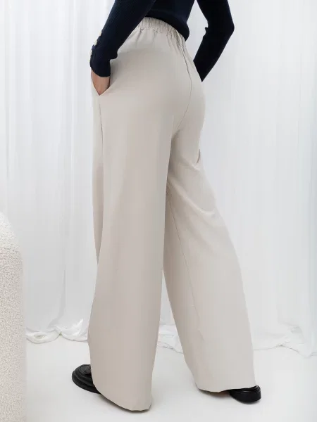 Hlače Italy Moda bež
