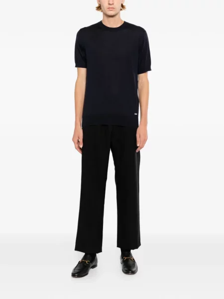 Scurt tricou Brioni tricotate albastru