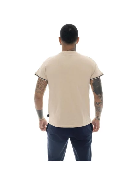 Scurt tricou Leone 1947 cu mâneci scurte galben