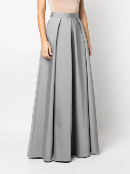 Maxi sukňa Alberta Ferretti sivá