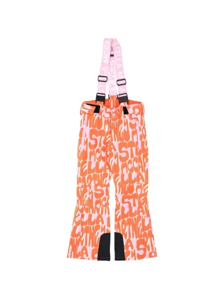 Spodnie narciarskie dziecięce Stella Mccartney pomarańczowe