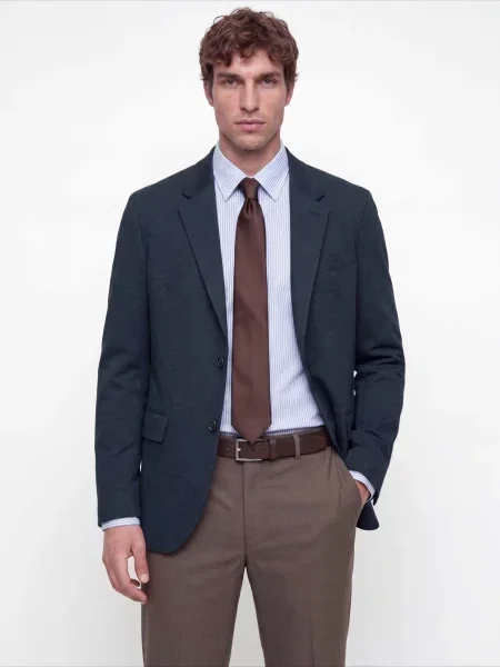 Jack & Jones Premium Sacou Business JPRMARTIN închis albastru