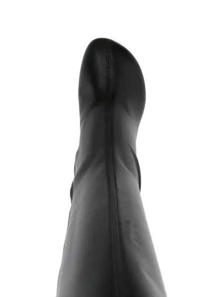 Botine 3juin din piele negru