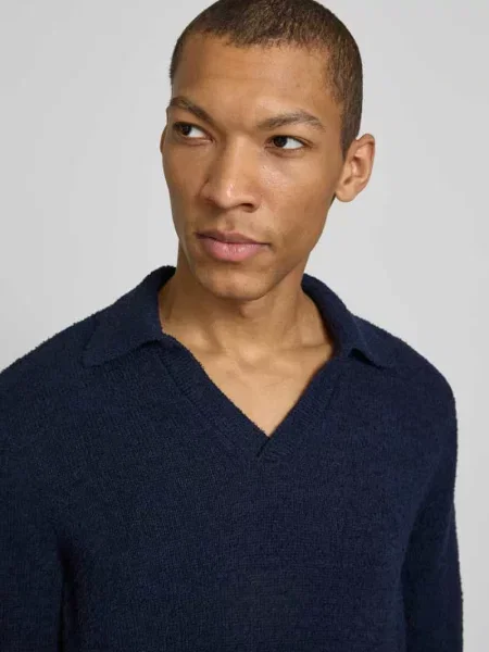 Koszulka polo o kroju regular fit z mieszanki bawełny ekologicznej model BOUCLE' Armedangels