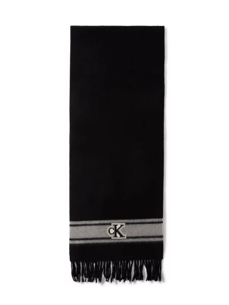 Calvin Klein fular de damă din lână negru
