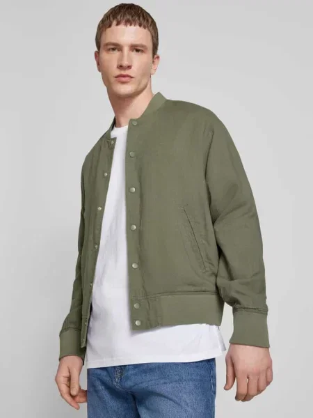 Bomberka lniana z lamowanymi model ‘ARIO’ Jack & Jones